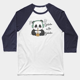 Delulu is the Solulu Panda Baseball T-Shirt